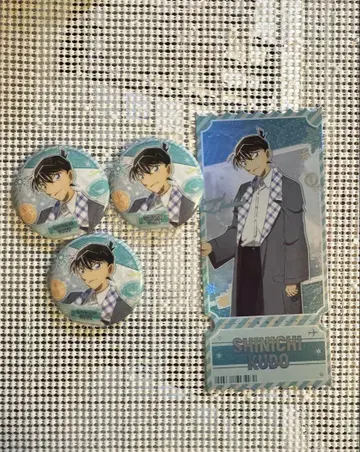 쿠도 신이치(남도일) 중국 캔뱃지 티켓풍 카드 한쪽 눈의 잔상