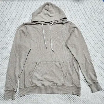 나노앤코 베이지 후드 부착 긴팔 후드티 코튼 혼방 M