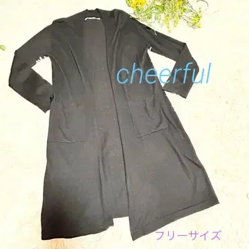 a940 cheerful 울 혼방 긴팔 롱 가디건 캐주얼 F