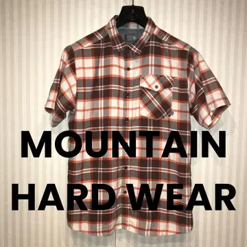 MOUNTAIN HARD WEAR 반팔 셔츠 L/G 체크 무늬