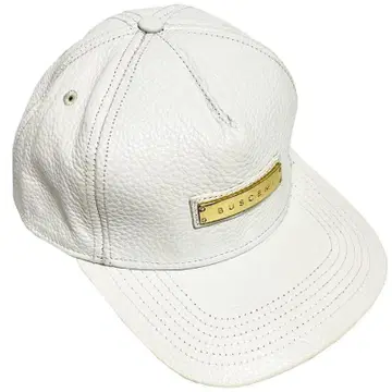 M206 BUSCEMI 부세미 가죽 화이트 캡 남성용 모자 미사용