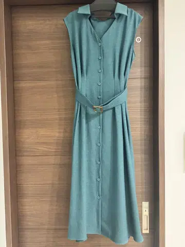 앙데팡당 벨트 셔츠 원피스