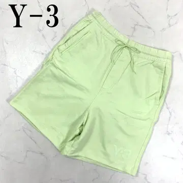 LA7437 Y-3 와이 쓰리 코튼 하프 팬츠 라임 그린 S