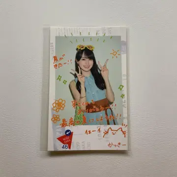 노기 카페 카키 하야카 폴라로이드풍 스티커