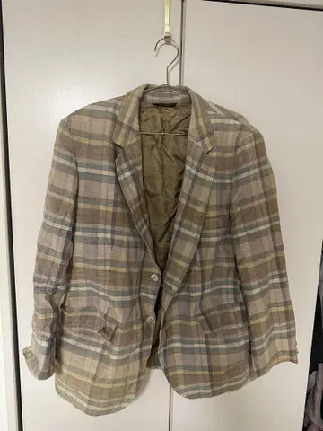 Pendleton 체크 무늬 테일러드 자켓 42
