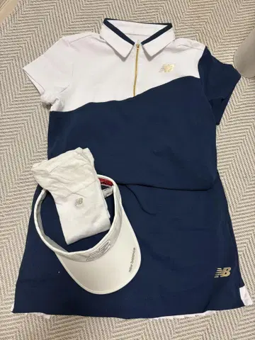 New Balance 골프웨어 셋업 선바이저 삭스