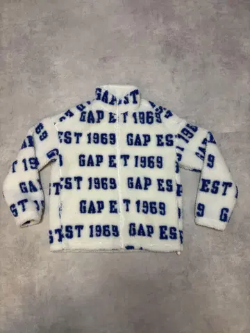 GAP 플리스 자켓 XS 화이트/블루
