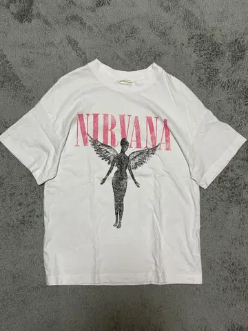 너바나 H&M 밴딩 영화 애니메이션 y2k 구제 의류 오버 사이즈