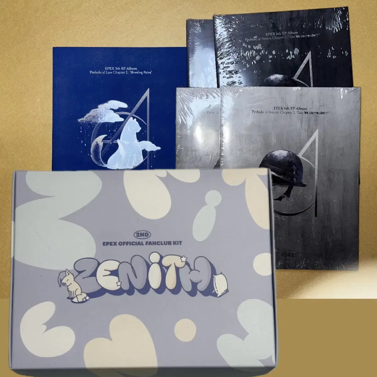 EPEX Zenith 2nd Gen Kit + 4 Sealed Albums + 1 Unsealed Album
