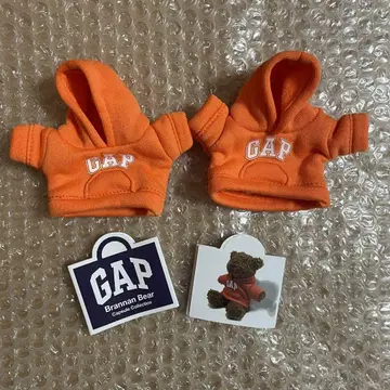 GAP 가챠 오렌지 미니 후드티 2장