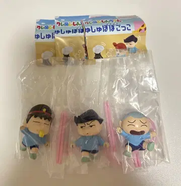 크레용 신짱 스크런치 놀이 3개 세트 가챠 카자마 마사오