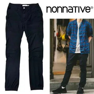 nonnative 스트레치 테이퍼드 이지 리브 팬츠 블랙 0