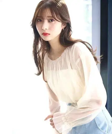PROPORTION BODY DRESSING 시어 블라우스