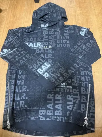 BALR. 로고 프린트 후드 부착 후드티