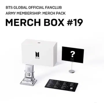 BTS MERCH BOX #19 포토 카드 미포함