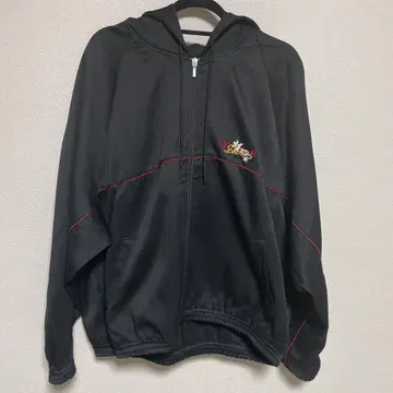 doublet 18SS 카오스 자수 집업 후드티 후디 블랙