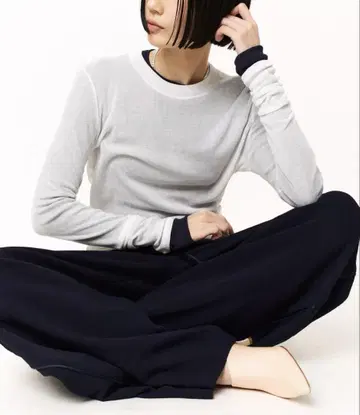 STUNNING LURE 시어 골지 롱T 스터닝 루어