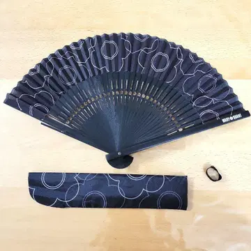 MARY QUANT 데이지 무늬 부채, 파우치 포함