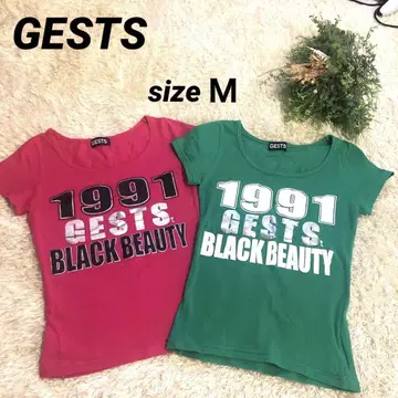 GESTS 반팔 스트레치 티셔츠 2장 세트 에어로빅 댄스