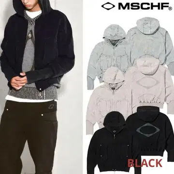 MISCHIEF BIG POCKET HOODIE 후드티 블랙