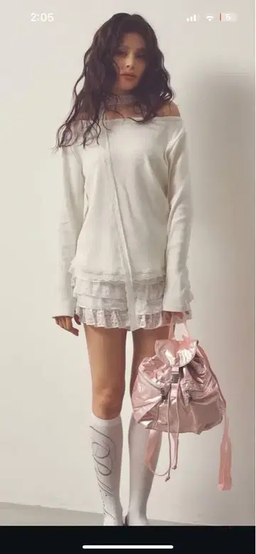페리큐어 핑크 나일론 럭색/백팩