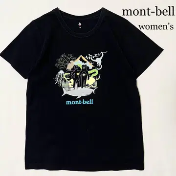 mont-bell 몽벨 애니멀 아트 프린트 티셔츠 블랙 M