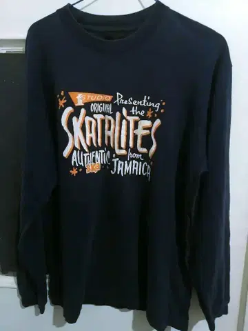 Skatalites 긴팔 티셔츠 2002 투어 L 사이즈 네이비