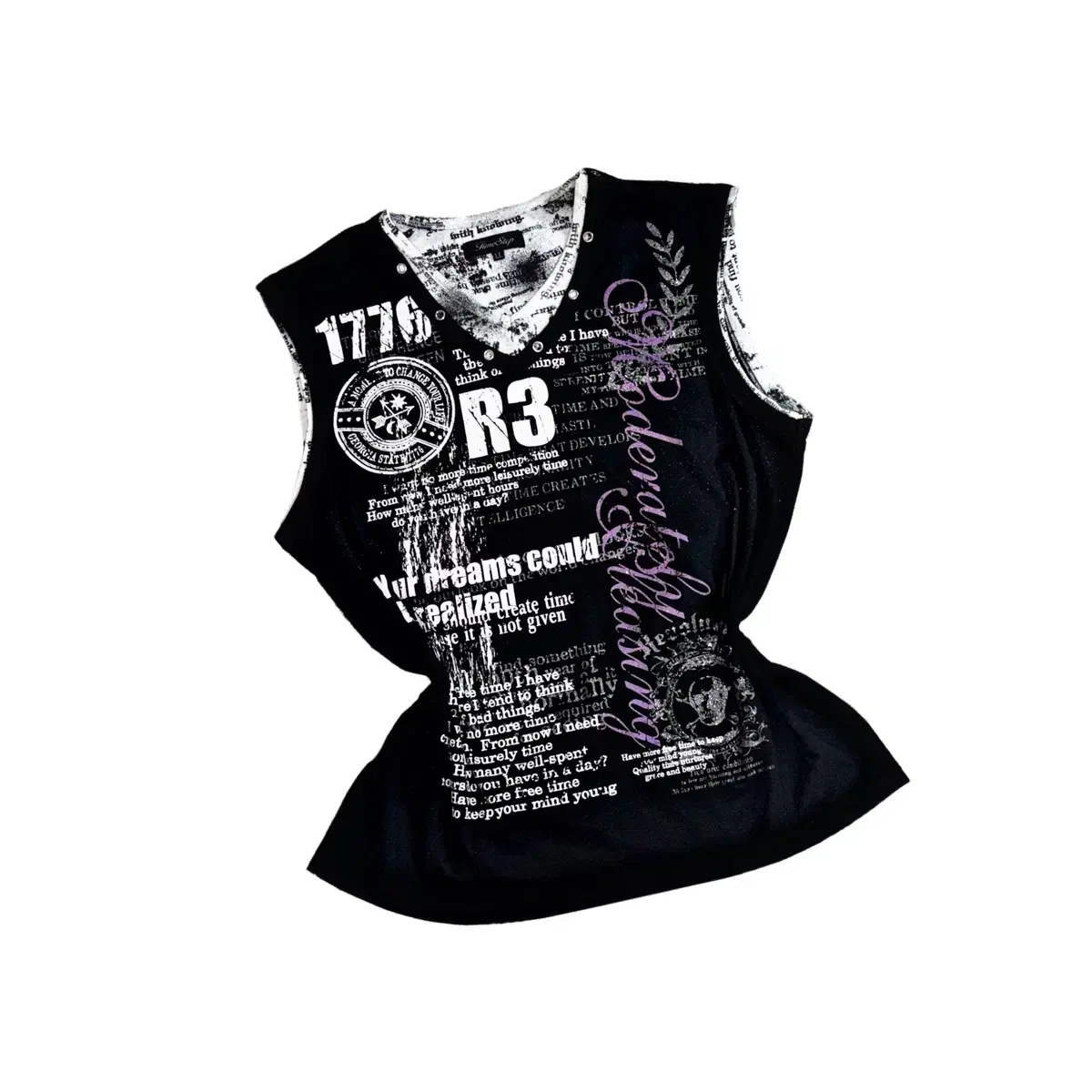 PUNK Sleeveless Tank Top #Punk,#Vintage,#펑크티셔츠,#일본