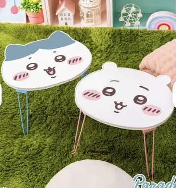 치이카와 오카오 접이식 미니 테이블 치이카와 하치와레 2종 세트