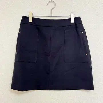 H&M 사다리꼴 미니 스커트 블랙 포켓 부착 EUR40