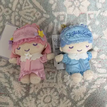 리틀트윈스타 파티는 꿈에서 계속됩니다... 봉제 인형 키링 2개