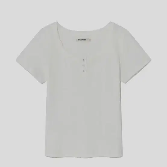 ★GLOWNY ★PROVINCE EYELET BUTTON TEE Glowny Province Eyelet Button Tee on Bunjang Global Site.