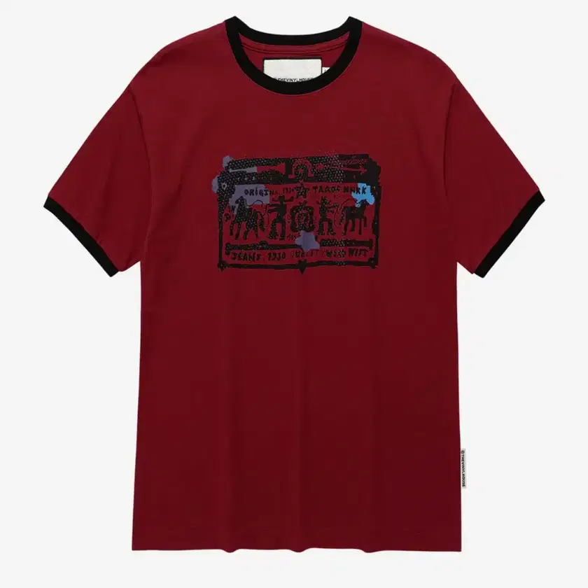 [THEVINYLHOUSE] COWBOY PICTOGRAM RINGER TEE /追跡付 The Vinyl House Cowboy Pictogram Ringer Tee M on Bunjang