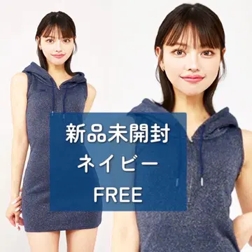 미개봉 새상품 다리치 라메 맨투맨 미니 원피스 네이비 FREE