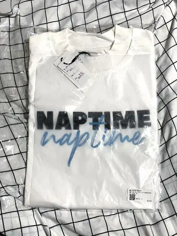 Naptime 2024 SS 모크넥 T-SHIRTS-WHITE 미개봉