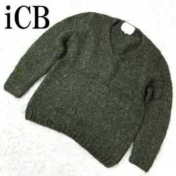 iCB 아이시비 믹스 니트 그린 L B9470