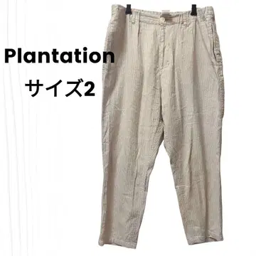 Plantation 플랜테이션 린넨 혼방 이지 팬츠 루즈핏 일본제