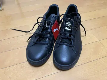 지금만 가격 인하 PUMA 블랙 가죽 코트 스타