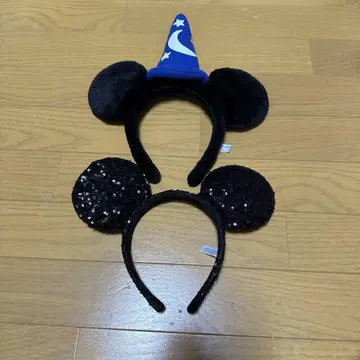 미키마우스 귀 머리띠 2개 세트