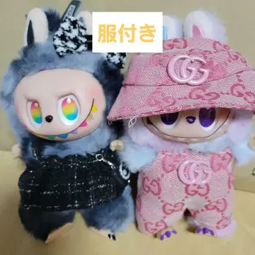토끼 봉제 인형 2개 세트 의류 포함