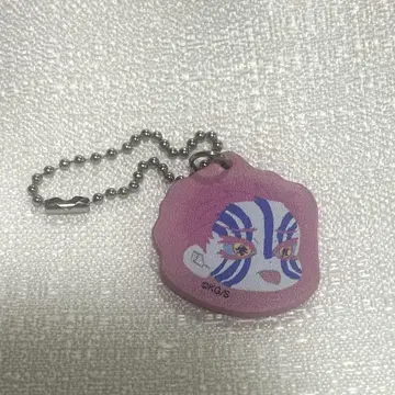 귀멸의 칼날 헨테코 얼굴 원작 그림 인조 가죽 참 키링 아카자