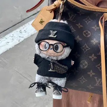 labubu 라부부 봉제 인형 의상 니트 3개 세트 블랙