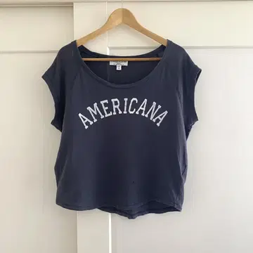 AMERICANA 슬리브리스 티셔츠 블랙 DEUXIEME CLASSE
