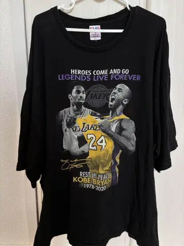 Kobe Bryant BAY SIDE 티셔츠 3XL 농구