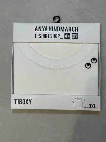 유니클로] ANYA HINDMARCH 콜라보 T (사이즈 3XL)