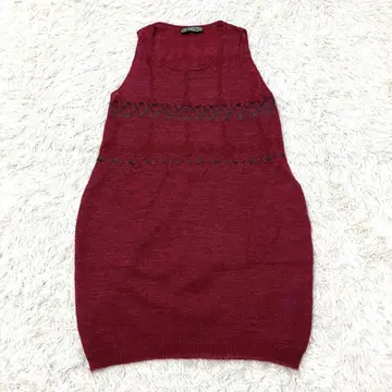 M&KYOKO 원피스 노 슬리브 튜닉 알파카 모헤어 린넨 벌룬