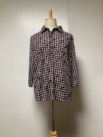 ROCHAS 7부 소매 폴로 셔츠 표기 사이즈 13+
