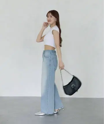thevon yuna 기획 데님 팬츠 하이 웨스트 S