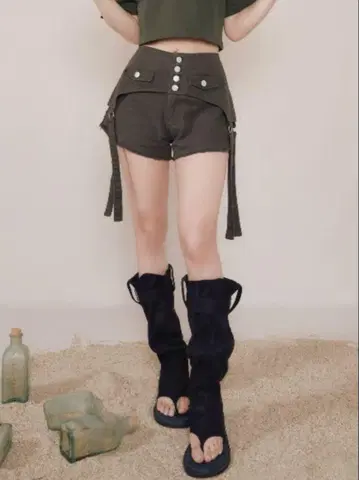 darich 레이어드 트윌 숏 팬츠