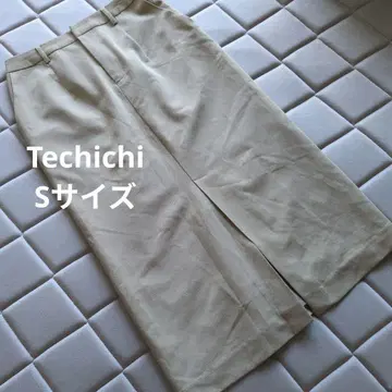 Techichi 베이지 슬릿 롱 스커트